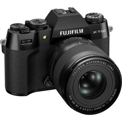 Imagem do Camera Fujifilm Mirrorless X-T50 Black + XF 16-50mm F2.8 - 4.8 R LM WR