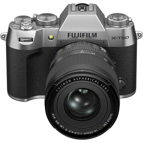 Imagem do Camera Fujifilm Mirrorless X-T50 Silver + XF 16-50mm F2.8 - 4.8 R LM WR