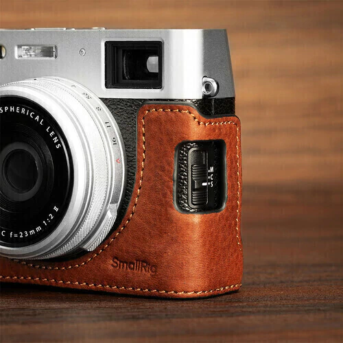 Half Case Couro Marrom - SmallRig 4699 (FujiFilm X100VI) - loja online