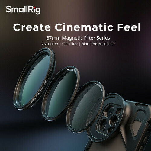 Anel Adaptador de Filtro SmallRig 4587 (Iphone Cage M-Mount - 67mm Magnético / 67mm Rosca Tradicional) - comprar online