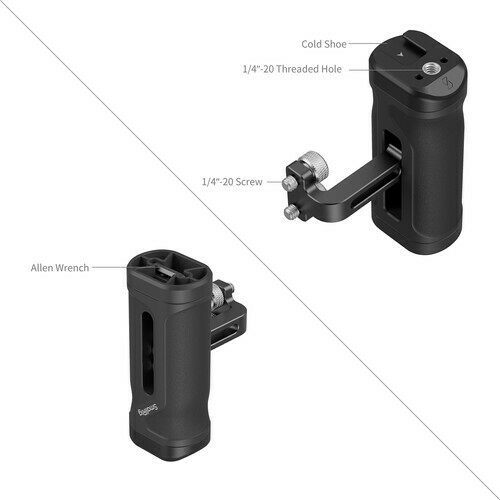 Suporte Lateral SmallRig Lightweight Mini Side Handle (4755 - montagem dupla de parafuso 1/4") - loja online