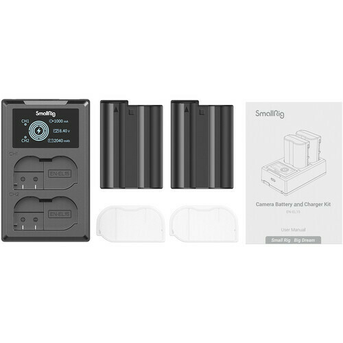 Kit Carregador Duplo + 2X Baterias Nikon EN-EL15 SmallRig 3820B - comprar online