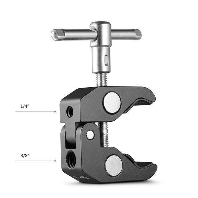 Super Clamp SmallRig 2058 (2 und - furo 1/4" e 3/8") - loja online