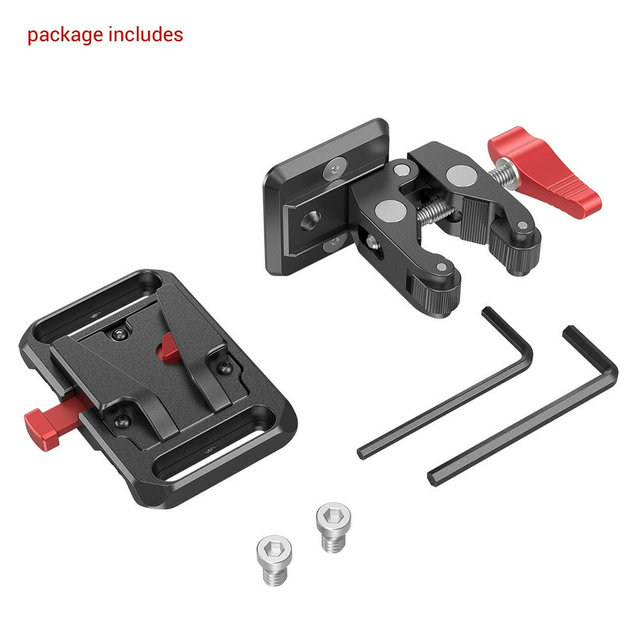 Plate para Bateria V-Mount + Crab Clamp - SmallRig 2989 - CAMERA NINJA • PHOTO VIDEO STORE