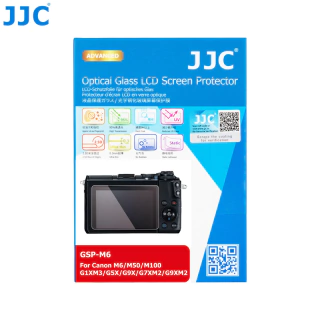 Película Vidro JJC GSP-M6 (Canon M50MKII, M6MKII, M6, M50, M100, G9XMKII, G9X, G7XMKII, G7X, G5XMKII, G5X, G1XMKII)