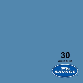 SA 30 Gulf Blue - Fundo Infinito de Papel 2,72 X 11m SAVAGE (importado)