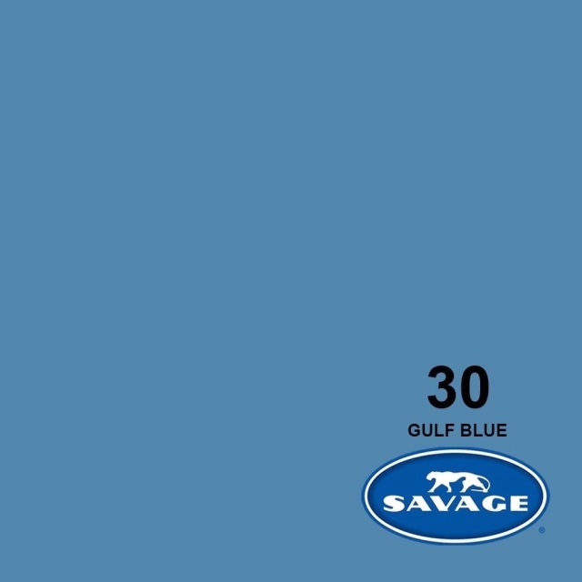 SA 30 Gulf Blue - Fundo Infinito de Papel 2,72 X 11m SAVAGE (importado)
