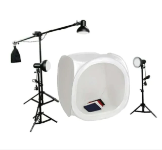 Kit Mini Studio Greika PK-ST10 Tenda 80cm (led50 - bivolt)