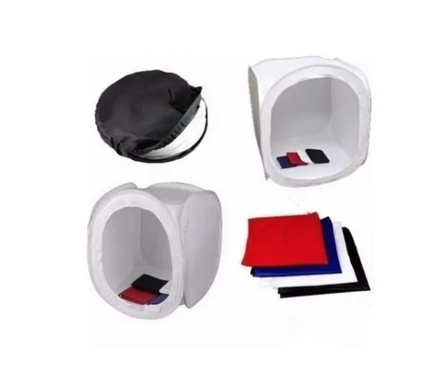 Mini Estúdio Fotográfico GREIKA CL60 - 60x60cm com 4 fundos