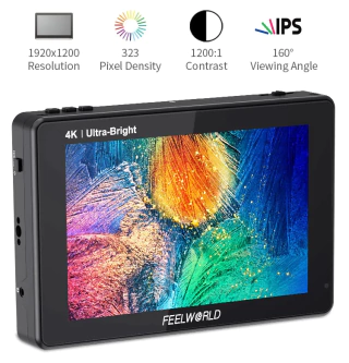 Monitor FeelWorld LUT7 Pro 7" ULTRABRIGHT - 4K HDMI HDR / IPS Touchscreen / 3D LUT / 2200nit