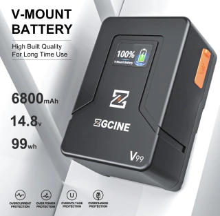 Bateria V-Mount ZGCINE V99 (99Wh / 6800 mAh / Display OLED)