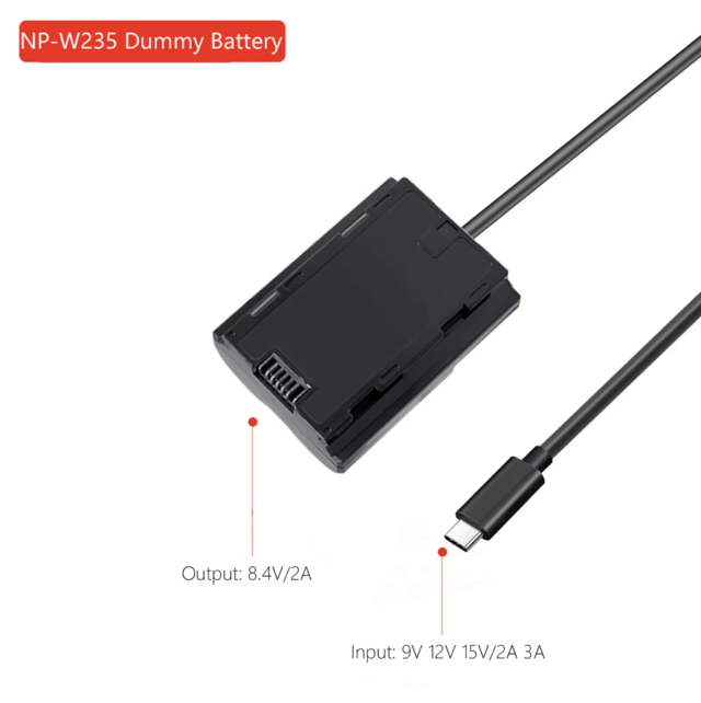 Adaptador Dummy Bateria Fujifilm W235 (Usb-c) - CAMERA NINJA • PHOTO VIDEO STORE