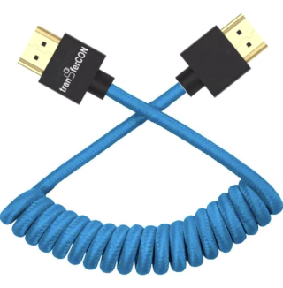 Cabo HDMI x HDMI Espiral Nylon TranferCon FL-201 (8k / 48 Gbps / 10cm até 40cm esticado) - comprar online