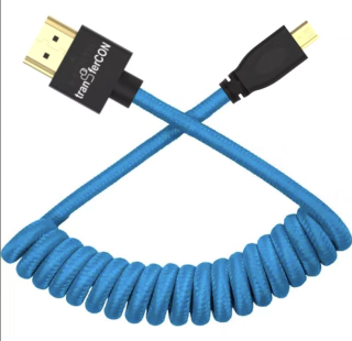 Cabo HDMI x MICRO HDMI Espiral Nylon TranferCon FL-203 (4k / 18 Gbps / 10cm até 40cm esticado) - comprar online