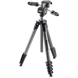 KIT Tripé e Cabeça Manfrotto - MKCOMPACTADV-BK (3kg) - comprar online
