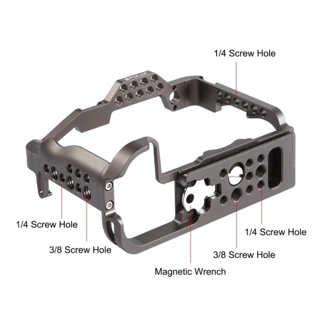 Cage/Gaiola Puluz Bronze (Canon EOS R5 / R6 ) - comprar online