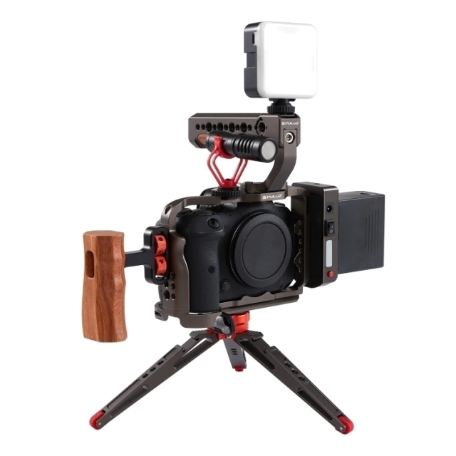 Cage/Gaiola Puluz Bronze (Canon EOS R5 / R6 ) na internet