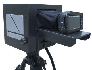 Teleprompter Mini TP + Tripe Hidráulico NT777 (190cm / 4Kg)