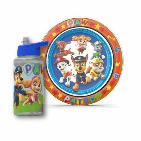 Plato + Botella Flip Top Paw Patrol - Cod. 4056