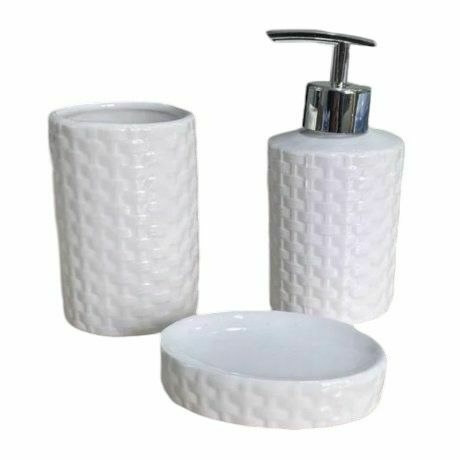 Set de Baño Porcelana Blanco - Cod. 39069