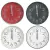 Reloj de pared PVC surtido 30 cm - Cod. 39127