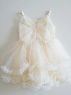 Beige cute bow