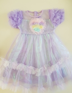 Lila dress girl