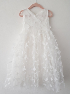 White butterfly dress