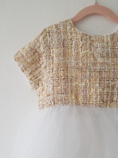 Cute dress (beige con blanco) en internet