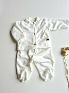 Conjunto PLUSH ♥ NATURAL ♥ saquito+ranita - comprar online