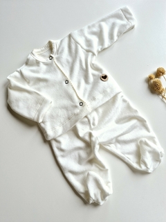 Conjunto PLUSH ♥ NATURAL ♥ saquito+ranita - Cosita Linda - Bebés 