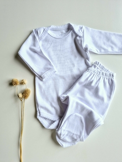 Conjunto body+ranita PIMA PREMIUM ❤ blanco ❤ - comprar online