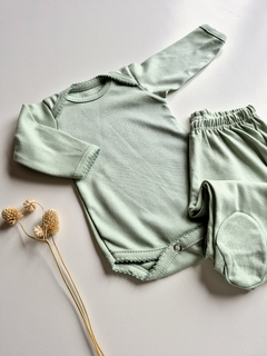 Conjunto body+ranita PIMA PREMIUM ❤verde ❤ - Cosita Linda - Bebés 