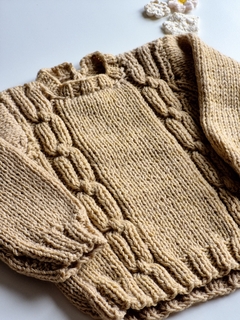 Sweater tejido ❤ BEIGE en internet