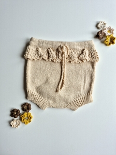 Bombachón tejido ❤ BEIGE - comprar online