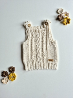 Chaleco tejido ❤ *FRANCIA* - natural - comprar online