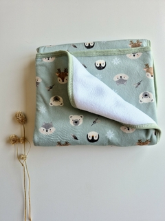 Manta plush+polar *WINTER ACQUA* - comprar online