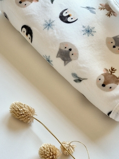 Manta plush+polar *WINTER NATURAL* en internet