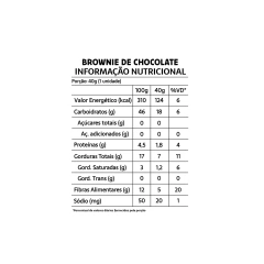 Brownie Chocolate Belive Zero Açúcar, Glúten E Lactose 10x40g na internet