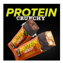 Barra De Proteína Vegana Bio2 Crunchy Bar Caramelo 9x50g - Hunger.Fit