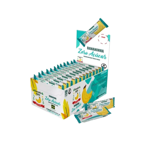 Bananinha Ouro Zero Açúcar 23g Display 32 Unidades