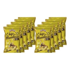 Chips De Mandioca Queijo Nacho 50g Sertanitos - 10 Unidades