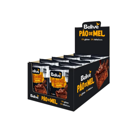 Pão De Mel Zero Açúcar, Glúten e Lactose Belive 10x45g