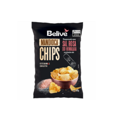 Kit 03 Chips Mandioca Com Sal Rosa Do Himalaia Belive 50g - comprar online