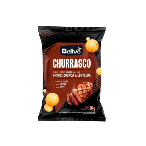 Snack De Arroz Sabor Churrasco 35g Belive