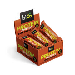 Barra De Proteína Vegana Bio2 Crunchy Bar Dark Chocolate 9x50g