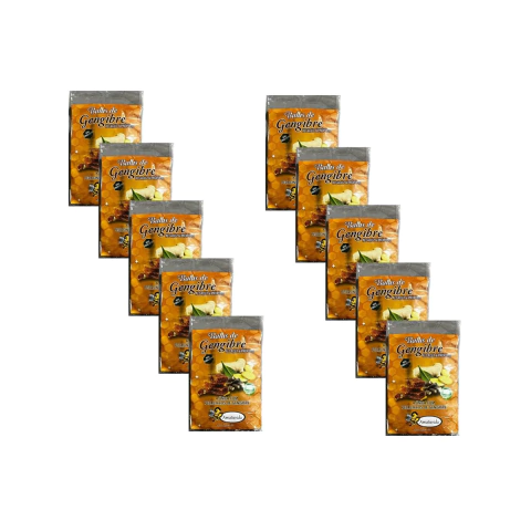 Kit Com 10 Balas De Gengibre Alcaçuz E Própolis 40g Amatuvida