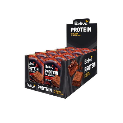 Brownie Protein Zero Açúcar Double Chocolate Belive 10x40g