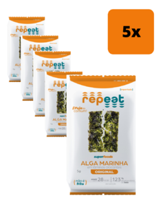 Kit 5 Unidades Snack De Alga Marinha 05g Original