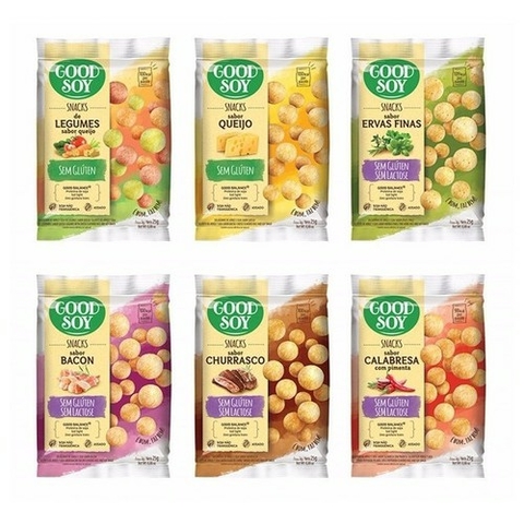 Kit 20un Snacks Soja 25g - Goodsoy